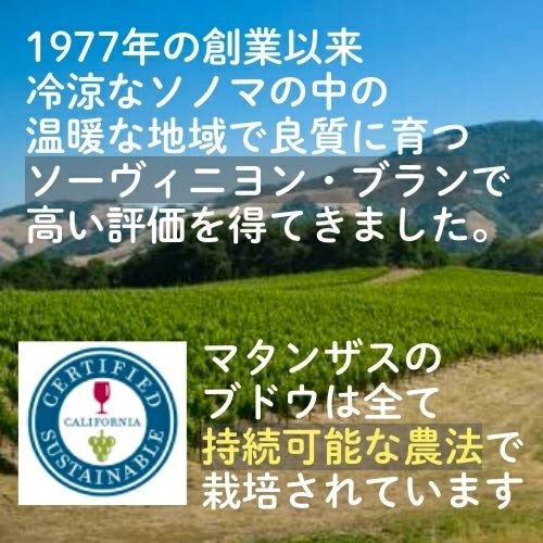 【サステナブル】ﾏﾀﾝｻﾞｽ･ｸﾘｰｸ／ソーヴィニヨン・ブラン